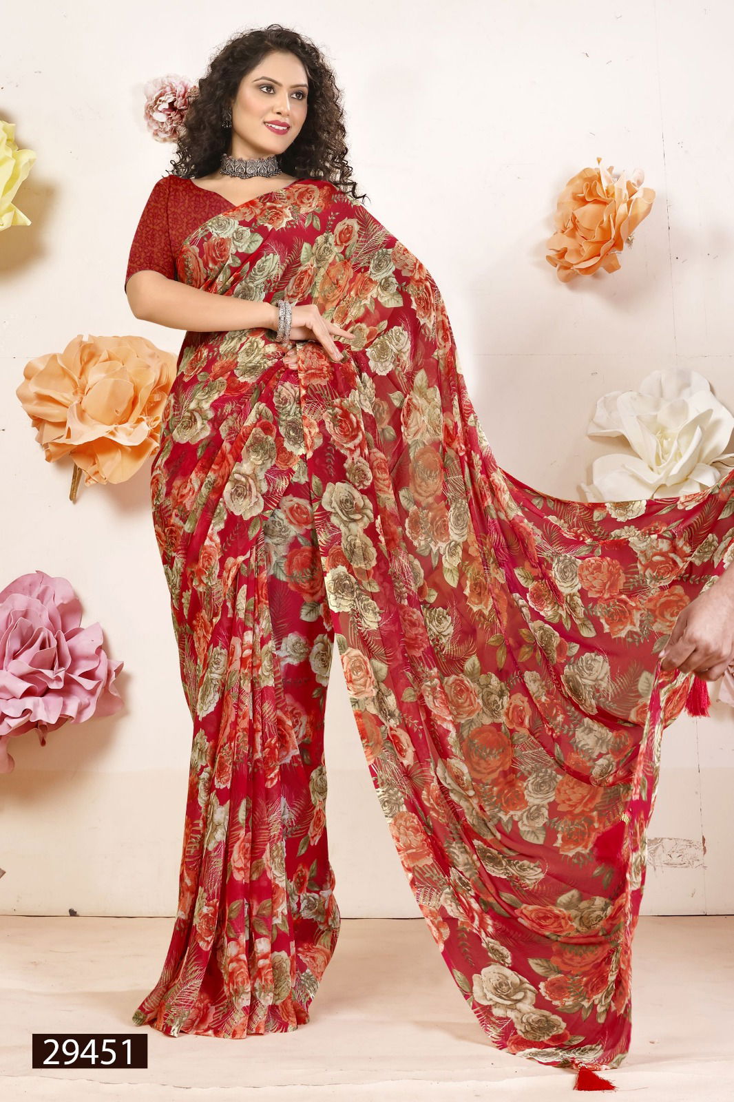 Manasvi Vol 15 By Vallabhi Printed Georgette Sarees Wholesale Shop In Surat

